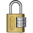 Cadeado stam 25mm segredo latonado com 3 dígitos - modelo 00501 3590