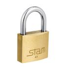 Cadeado Stam 45mm Zamac Latonado Cadeado Stam 45mm Zamac Latonado