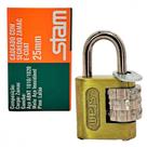 Cadeado Stam Com Segredo 25 Mm