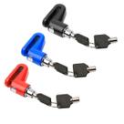 Cadeado Trava De Disco Universal Com Chave Segurança Antifurto Em Aço Resistente Para Moto E Bicicleta Compacto Leve E F