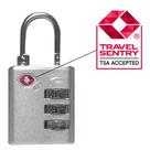 Cadeado TSA Para Viagem Com Combinação Cilíndrico Aço Lock 3