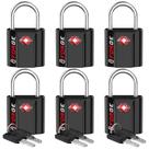 Cadeados de Bagagem TSA Forge Ultra Secure (6 Unidades) - Pretos