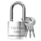 Cadeados Tritan Grande Robusto Resistente 63mm Chave Tetra Antifurto Para Seu Patrimonio Cadeados Tritan Grande Robusto Resistente 63mm Chave Tetra Antifurto Para Seu Patrimonio