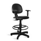 Cadeira Ágata Executiva Caixa Back Braço Regulável material sintético Cor: Preto Cadeira Ágata Executiva Caixa Back Braço Regulável material sintético Cor: Preto