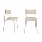 Cadeira Alloa Fixa com 4 Pés 50 X 44,7 X 83,8 Cm com 2 Unidade