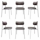 Cadeira Alloa Fixa com 4 Pés 50 X 44,7 X 83,8 Cm com 6 Unidade Cadeira Alloa Fixa com 4 Pés 50 X 44,7 X 83,8 Cm com 6 Unidade