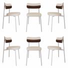 Cadeira Alloa Fixa com 4 Pés 50 X 44,7 X 83,8 Cm com 6 Unidade