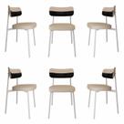 Cadeira Alloa Fixa com 4 Pés 50 X 44,7 X 83,8 Cm com 6 Unidades