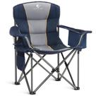 Cadeira ALPHA CAMP Dobrável com Estrutura de Aço Oversized Azul Marinho