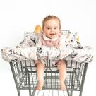 Cadeira alta confortável Binxy Baby 2 em 1 e capa de carrinho de compras
