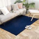 Cadeira Ashler HOME DECO Ultra Soft Faux Rabbit Fur Cover Area Tapete para quarto, chão, sofá, sala de estar, azul escuro, 4 x 6 pés
