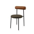 Cadeira Base de Aço e Assento e Encosto Estofados Roll Cadeira Base de Aço e Assento e Encosto Estofados Roll