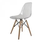 Cadeira Base em Madeira Natural Eames Dsw-m Transparente