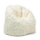 Cadeira Bean Bag Big Joe Milano Ivory Shag Fur 75cm