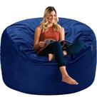 Cadeira Bean Bag HABUTWAY Luxurious Velvet Ultra Soft Fur 3 pés