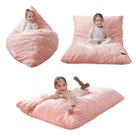 Cadeira Bean Bag MAXYOYO 3 em 1 para crianças com espuma de pele sintética