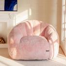 Cadeira Bean Bag MAXYOYO de pele sintética de tamanho grande rosa Cadeira Bean Bag MAXYOYO de pele sintética de tamanho grande rosa