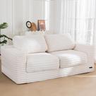 Cadeira Bean Bag MAXYOYO Giant para adultos com travesseiros brancos