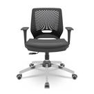 Cadeira Beezi Giratorio Preto Base Cromada - Plaxmetal