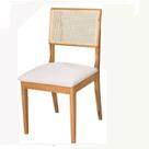 Cadeira Bella Design Moderno Encosto de Rattan