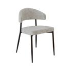 Cadeira Bless Fixa com 4 Pés 55 x 52,5 x 77,5 cm com 1 Unidade Bege/Off White/Preto