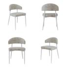 Cadeira Bless Fixa com 4 Pés 55 X 52,5 X 77,5 Cm com 4 Unidades Cadeira Bless Fixa com 4 Pés 55 X 52,5 X 77,5 Cm com 4 Unidades