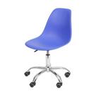 Cadeira Boxbit Dkr Eames Polipropileno Azul Escuro Base Rodízio Cadeira Boxbit Dkr Eames Polipropileno Azul Escuro Base Rodízio