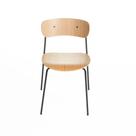 Cadeira Briana 80 cm x 50 cm x 50 cm Carvalho