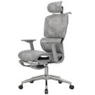 Cadeira Brin7 B7-012 Ergonômica Premium Cinza Mesh com Ajuste Lombar e Braços