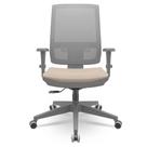 Cadeira Brizza Diretor Grafite Tela Cinza Assento Poliester Fendi Base RelaxPlax Piramidal - 66405