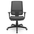 Cadeira Brizza Nr17 Relax Assento Estofado Couro Eco Plax