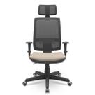 Cadeira Brizza Presidente Com Apoio Braços 3D PP BackPlax Plaxmetal NR-17 Ergonômica