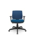 Cadeira Brizza Soft Executiva Poliéster Giratória com Braços Reguláveis e Sistema BackPlax