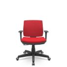 Cadeira Brizza Soft Executiva Poliéster Giratória Relax - Braços Reguláveis