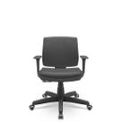 Cadeira Brizza Soft Executiva Vinil Giratória Relax - Braços Reguláveis