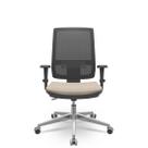 Cadeira Brizza Tela 3D BackPlax Aluminio Sem Apoio Plaxmetal NR-17 Ergonômica