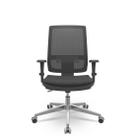 Cadeira Brizza Tela 3D BackPlax Aluminio Sem Apoio Plaxmetal NR-17 Ergonômica
