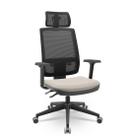 Cadeira Brizza Tela 3D BackPlax Piramidal Com Apoio NR17 Plax