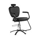 Cadeira Cabelereiro Barbeiro Poltrona Top Salão de Beleza Estofado Dompel Reclinável Black Cadeira Cabelereiro Barbeiro Poltrona Top Salão de Beleza Estofado Dompel Reclinável Black