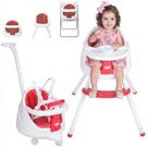 Cadeira Cadeirão de Alimentação de Bebê Infantil Comer Refeição Booster Brinquedo Carrinho 4 em 1 Lily Vermelho Cadeira Cadeirão de Alimentação de Bebê Infantil Comer Refeição Booster Brinquedo Carrinho 4 em 1 Lily Vermelho
