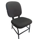 Cadeira Cadeirão Reforçado Para Obeso Plus Size 180 Kg Anatômica Tecido Preta