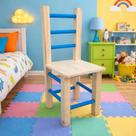 Cadeira Cadeirinha Infantil De Madeira Resistente