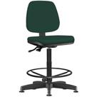 Cadeira Caixa Alta Giratória Job Suede Verde Musgo - Lyam Decor