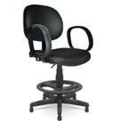 Cadeira Caixa EXECUTIVA LISA com Braço Corsa - (Aranha PMD) - Cor Preta - 35026