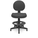 Cadeira caixa executiva Slim preta Cadeira caixa executiva Slim preta