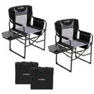 Cadeira Camping Director SUNNYFEEL Heavy Duty com mesa lateral
