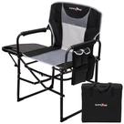 Cadeira Camping Director SUNNYFEEL Heavy Duty com mesa lateral