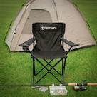 Cadeira Camping Dobrável Portátil Até 120kg ORNNAMENT Porta Copos Apoio de Braços Bag Para Transporte Cor Preta Cadeira Camping Dobrável Portátil Até 120kg ORNNAMENT Porta Copos Apoio de Braços Bag Para Transporte Cor Preta
