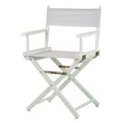 Cadeira Casual Home 18" Director's Dobrável de Madeira Branca
