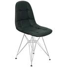 Cadeira Charles Eames Botonê Eiffel Base Metal Cromado